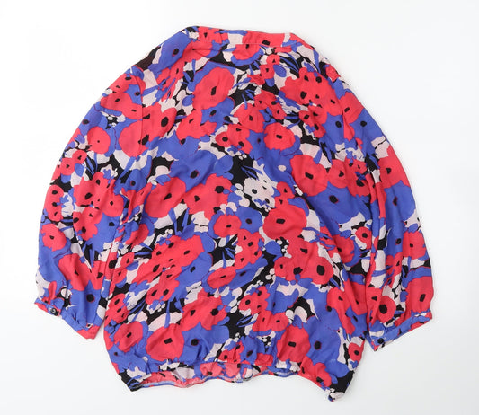 Anthology Womens Pink Floral  Basic Tank Size 14