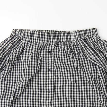Cameo Womens Black Plaid  Basic Blouse Size 10