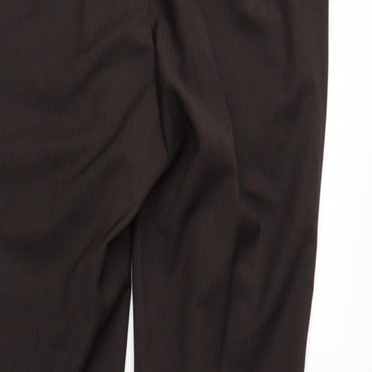 limehaus Mens Brown Striped  Trousers  Size 36 in L28 in