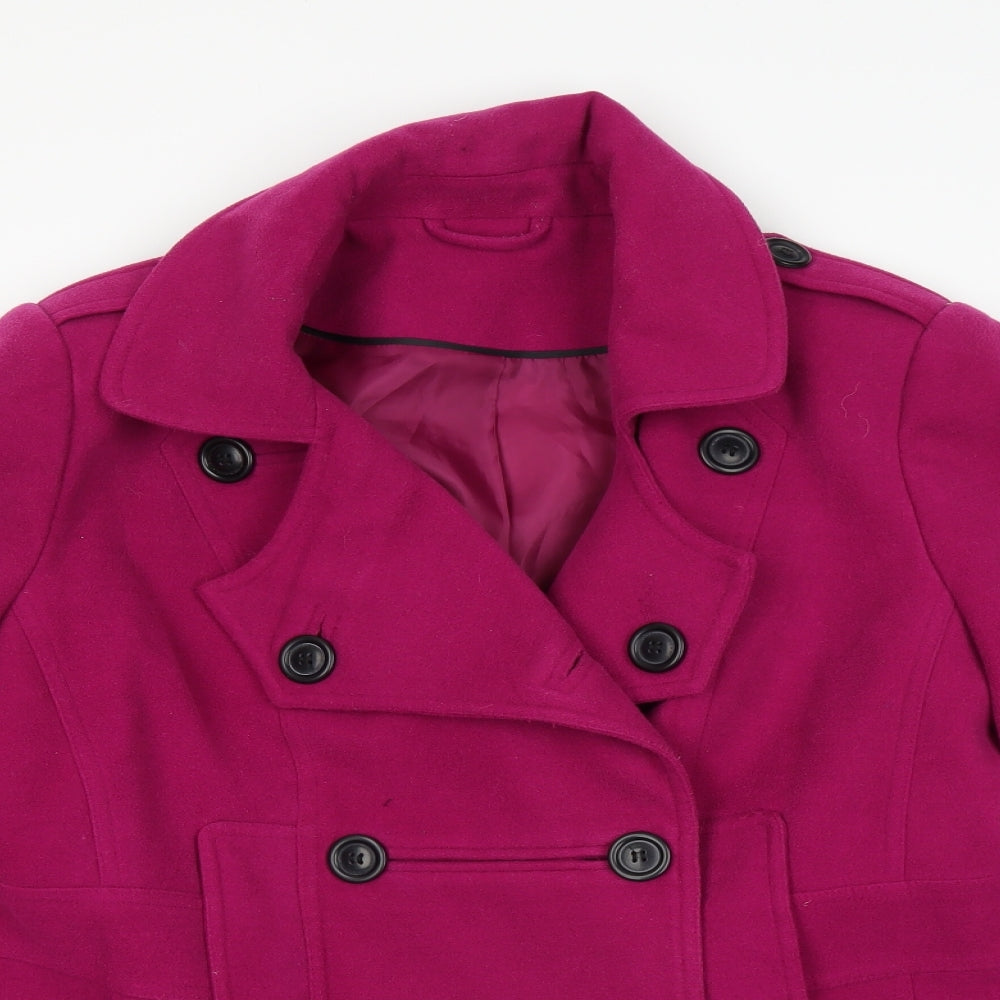 F&F Womens Purple   Overcoat Coat Size 16