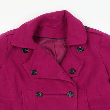 F&F Womens Purple   Overcoat Coat Size 16