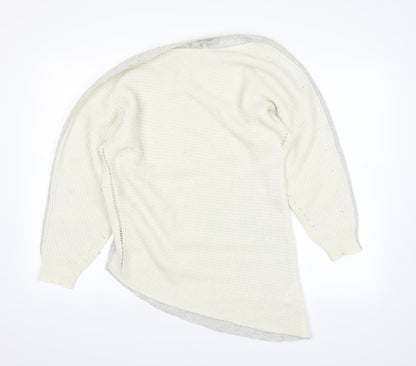 grey&willow Womens White   Pullover Jumper Size 14