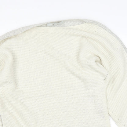 grey&willow Womens White   Pullover Jumper Size 14
