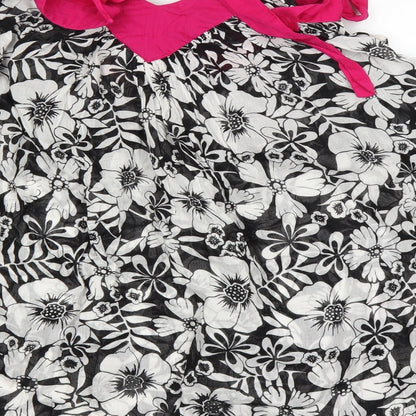 Womens UK Size S Dorothy Perkins Black Basic T-Shirt
