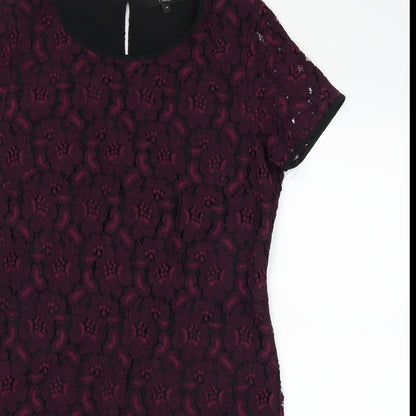 NEXT Womens Red   Pencil Dress  Size 10