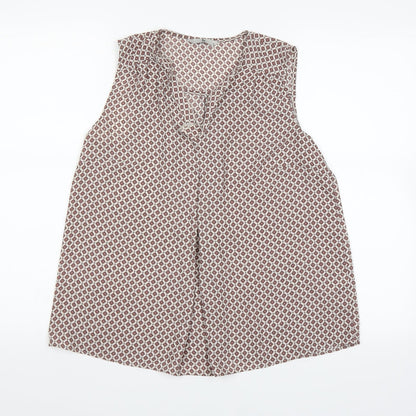 TU Womens Brown   Basic T-Shirt Size 10