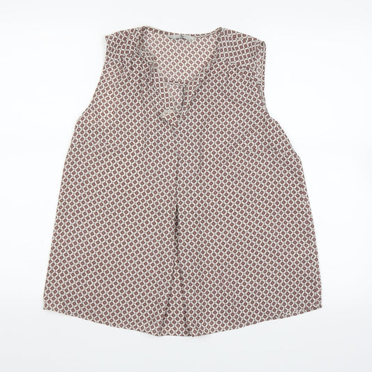 TU Womens Brown   Basic T-Shirt Size 10