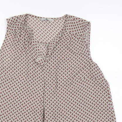 TU Womens Brown   Basic T-Shirt Size 10