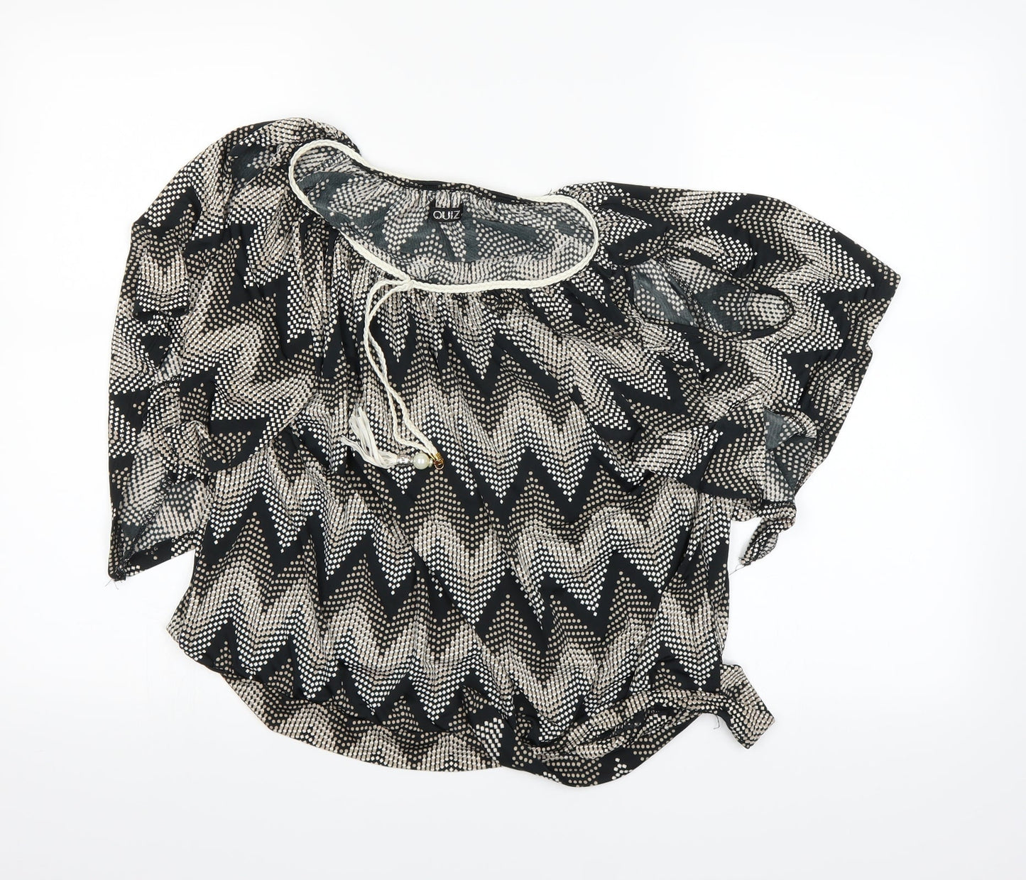 Quiz Womens Black   Basic T-Shirt Size 10