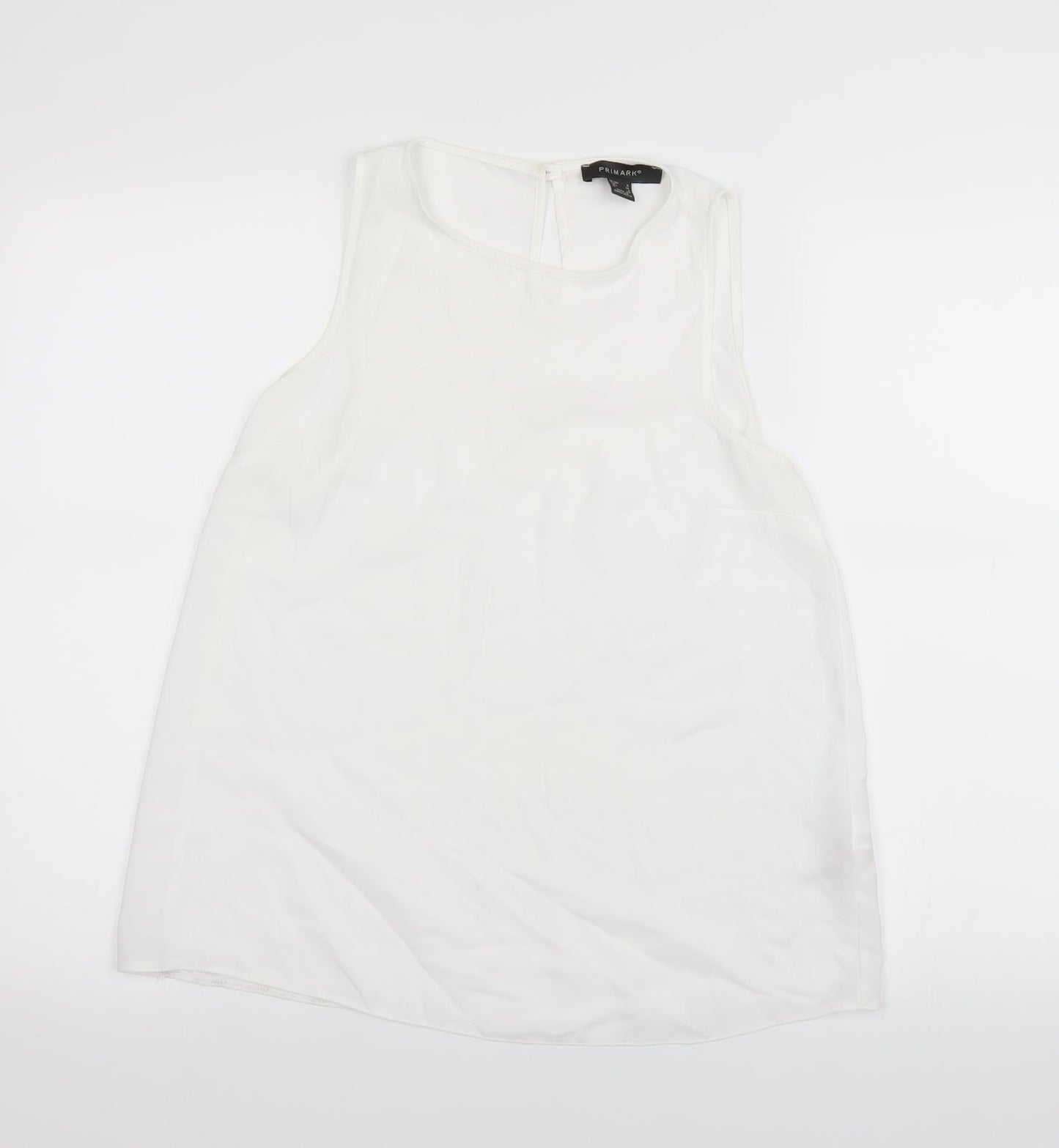 Primark Womens White   Basic T-Shirt Size 8