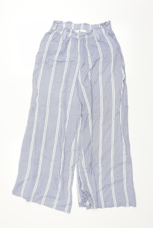 Womens UK Size 6 H&M Regular Fit  Blue Trousers