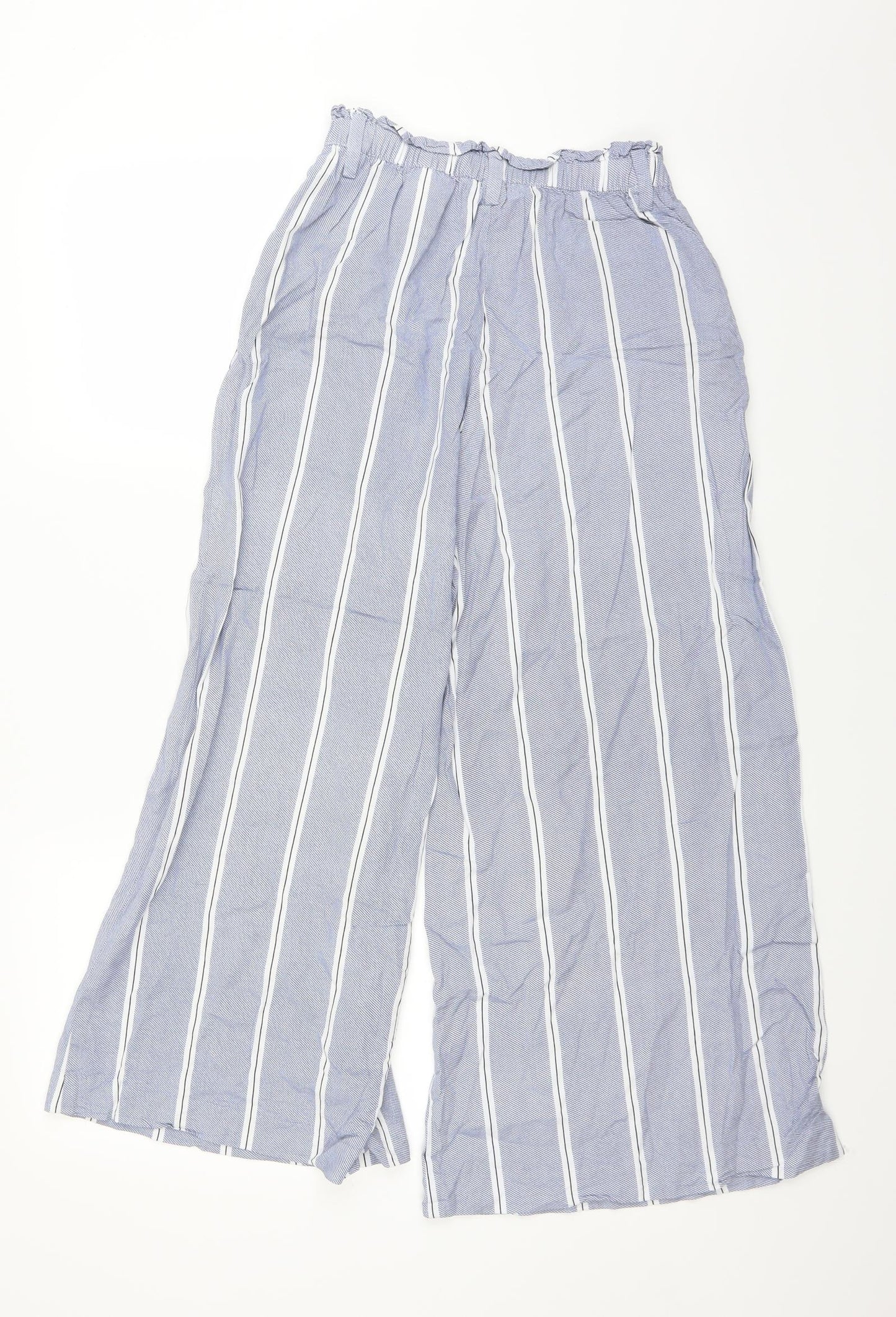 Womens UK Size 6 H&M Regular Fit  Blue Trousers