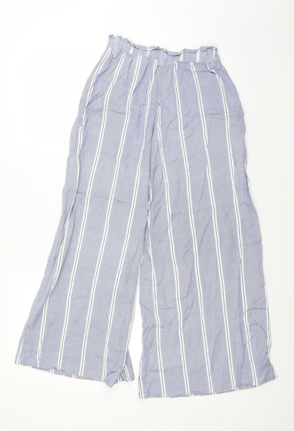 Womens UK Size 6 H&M Regular Fit  Blue Trousers