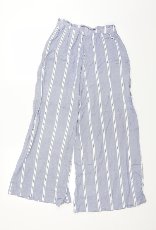 Womens UK Size 6 H&M Regular Fit  Blue Trousers
