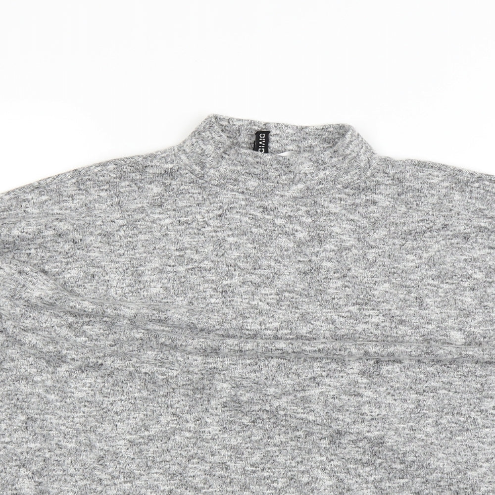 Womens UK Size S H&M Grey Basic T-Shirt