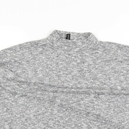 Womens UK Size S H&M Grey Basic T-Shirt