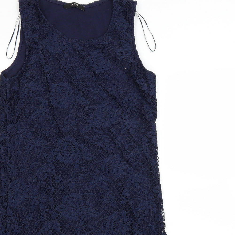 George Womens Blue   A-Line  Size 8