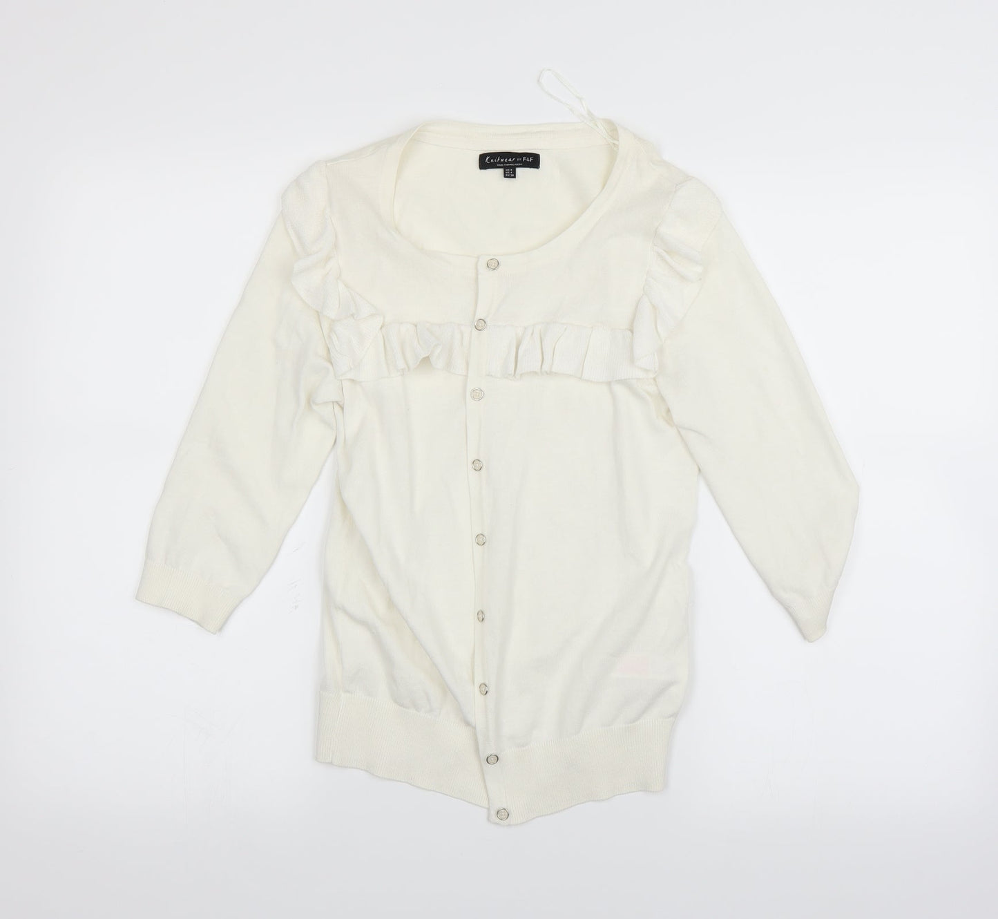 Womens UK Size 8 F&F White Jacket