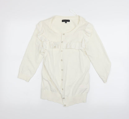 Womens UK Size 8 F&F White Jacket