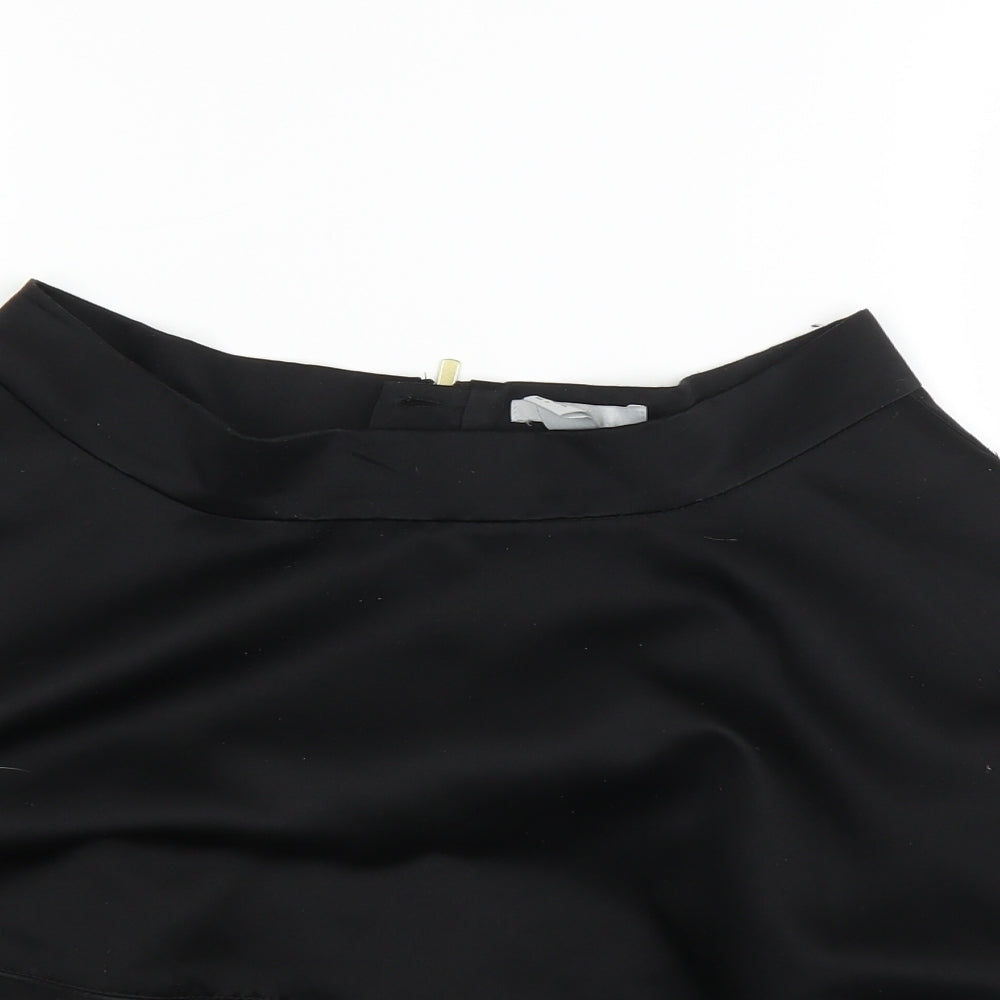 H&M Womens Black   A-Line Skirt Size 10