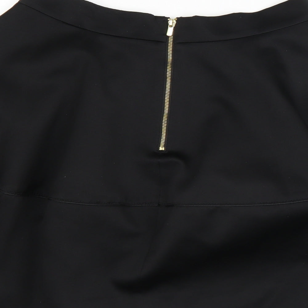 H&M Womens Black   A-Line Skirt Size 10