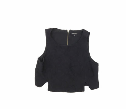 Womens UK Size 6 River Island Black Basic Blouse