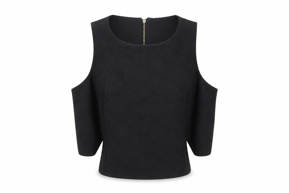 Womens UK Size 6 River Island Black Basic Blouse