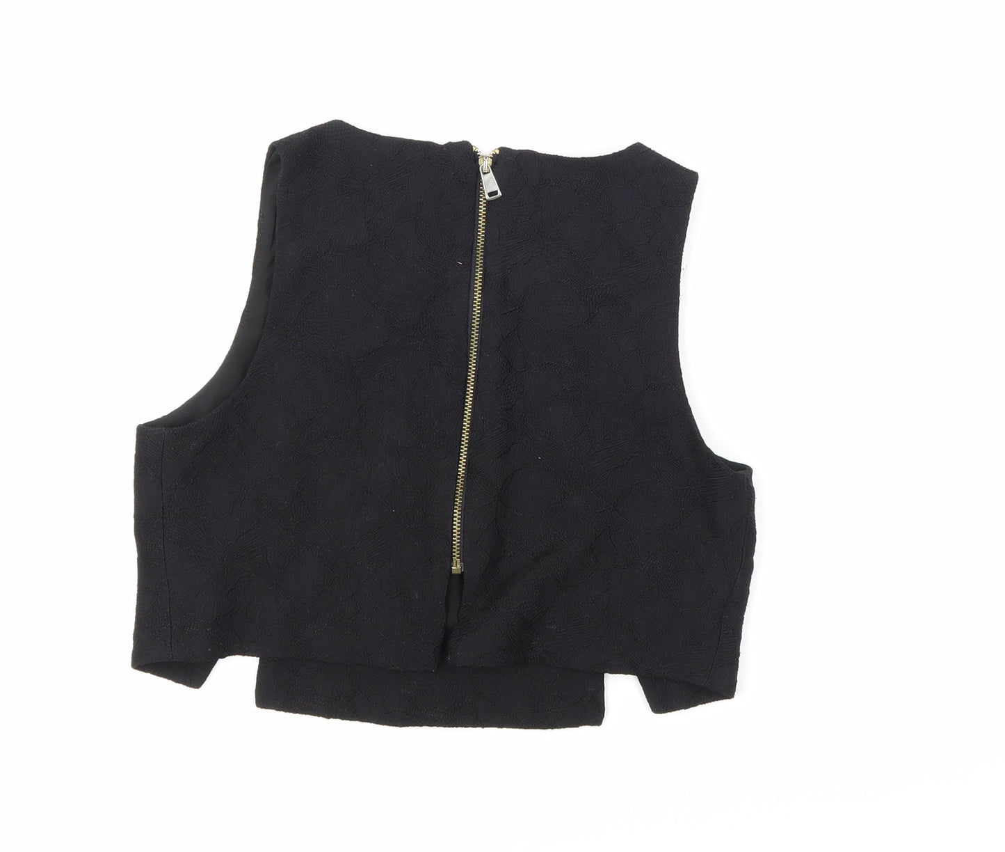 Womens UK Size 6 River Island Black Basic Blouse