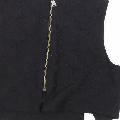 Womens UK Size 6 River Island Black Basic Blouse
