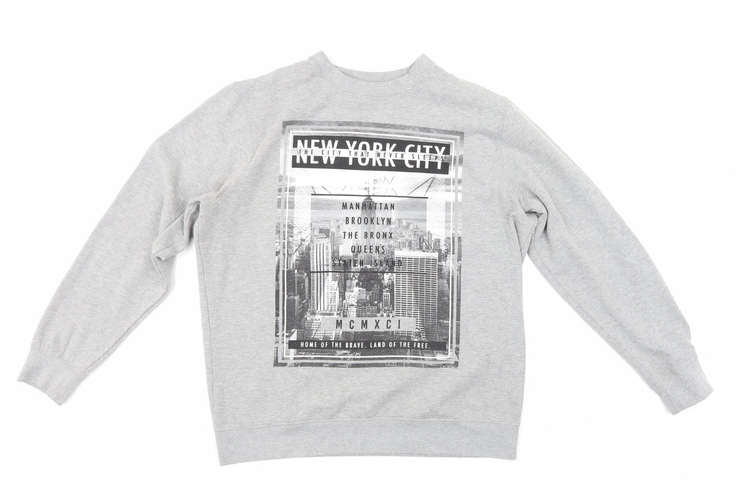 New Look Men Mens Grey   Pullover Jumper Size L