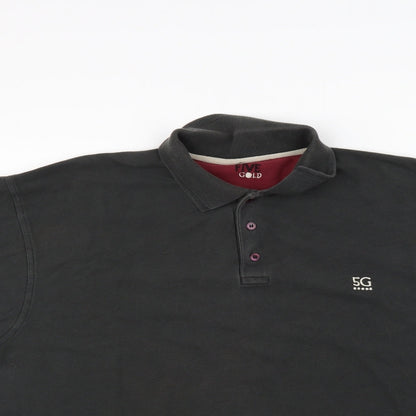 Five Gold Mens Green  Corduroy  Polo Size XL