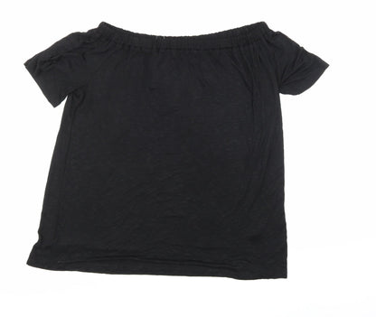 Womens UK Size 14 George Black Basic Blouse