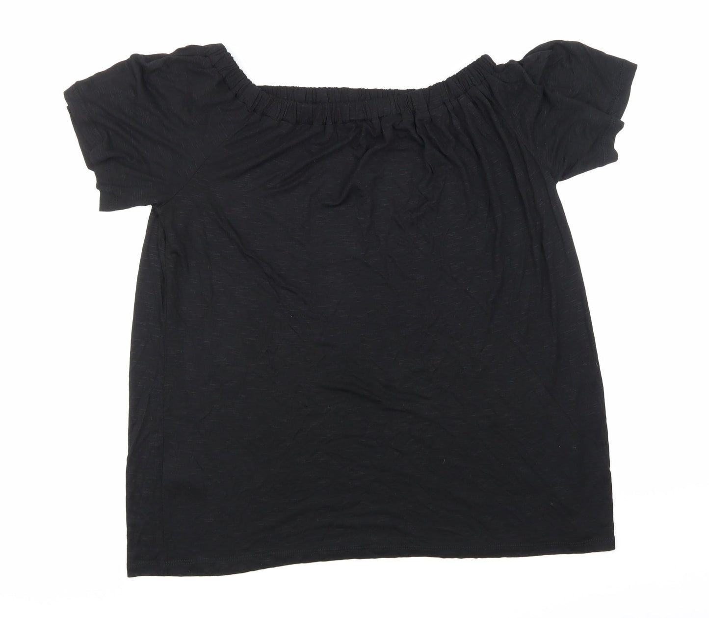 Womens UK Size 14 George Black Basic Blouse