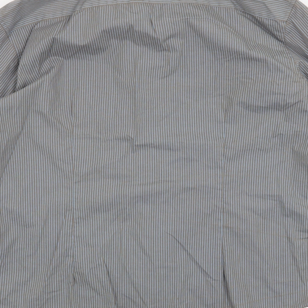 Mens UK Size M Burton Grey  Button-Up Long Sleeve Casual Shirt