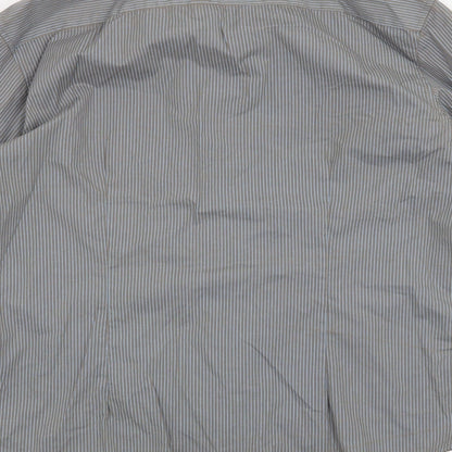 Mens UK Size M Burton Grey  Button-Up Long Sleeve Casual Shirt