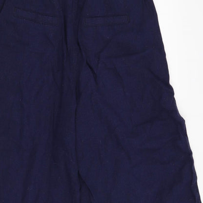 George Womens Blue   Cropped Trousers Size 8 L20 in