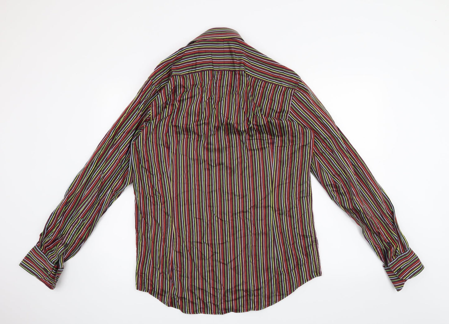 Mens UK Size M curtis mayfair Red  Button-Up Long Sleeve Casual Shirt