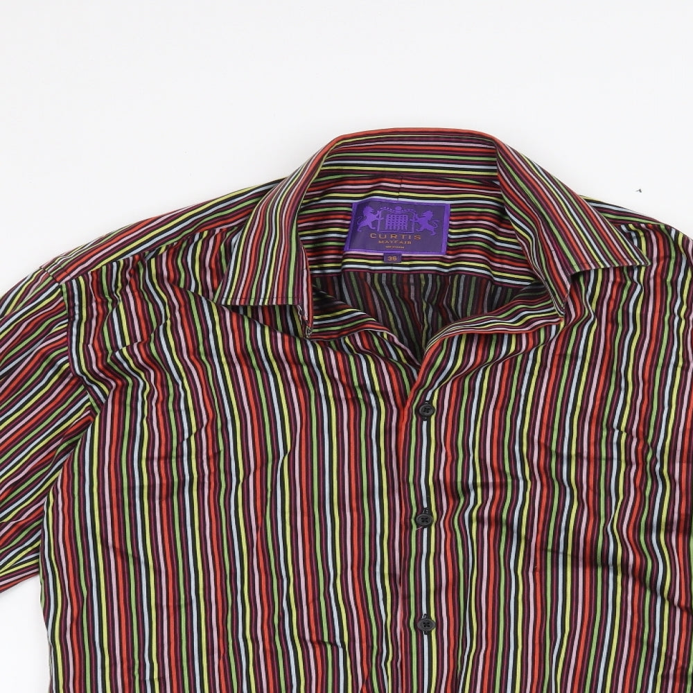 Mens UK Size M curtis mayfair Red  Button-Up Long Sleeve Casual Shirt