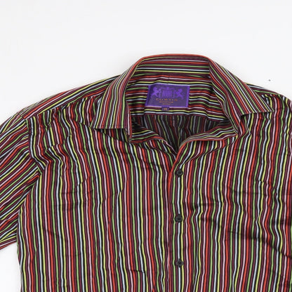 Mens UK Size M curtis mayfair Red  Button-Up Long Sleeve Casual Shirt