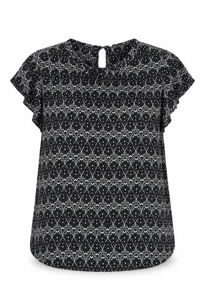 Womens UK Size 10 H&M Black Basic T-Shirt