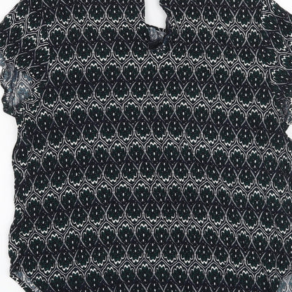 Womens UK Size 10 H&M Black Basic T-Shirt