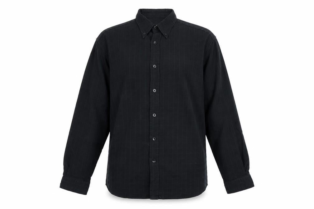 Mens UK Size S Ciro Citterio Black  Button-Up Long Sleeve Casual Shirt