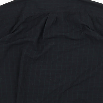 Mens UK Size S Ciro Citterio Black  Button-Up Long Sleeve Casual Shirt