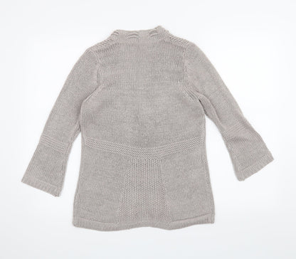 Marks and Spencer Womens Grey   Cardigan Jumper Size 10