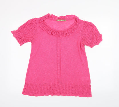 Womens UK Size 10 NEXT Pink Basic T-Shirt