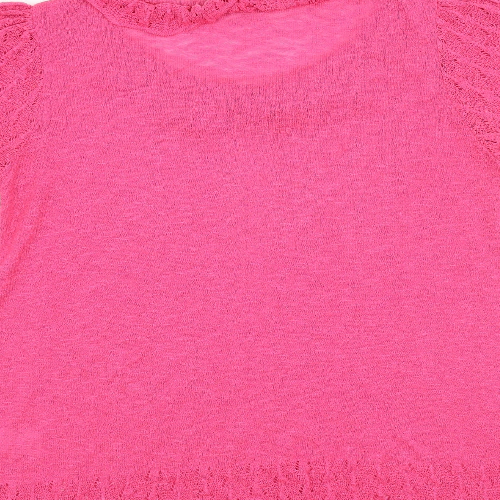 Womens UK Size 10 NEXT Pink Basic T-Shirt