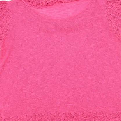 Womens UK Size 10 NEXT Pink Basic T-Shirt
