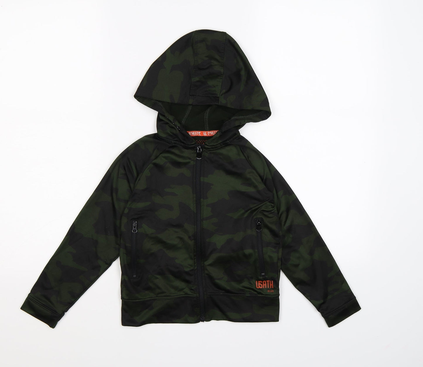 US Athletic Boys Green Camouflage  Jacket  Size 6 Years