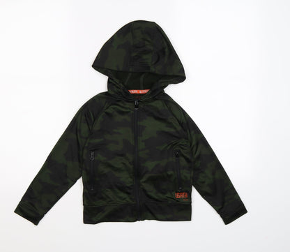 US Athletic Boys Green Camouflage  Jacket  Size 6 Years
