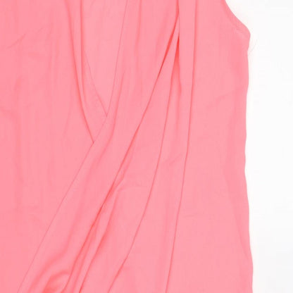 Womens UK Size 8 Missguided Pink Tunic T-Shirt